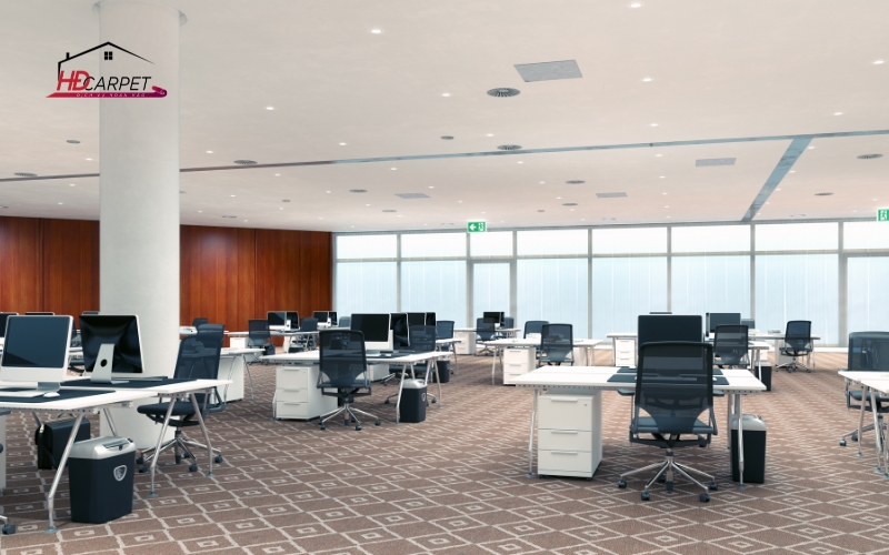 Thảm nỉ trải sàn hoa văn 