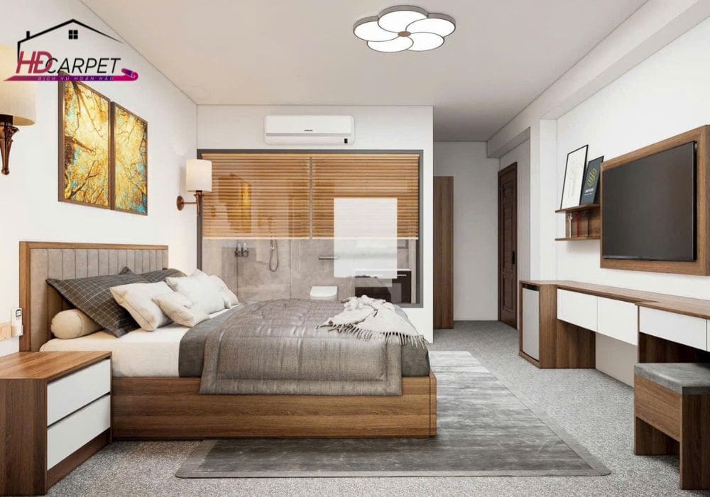 Quy trình thi công thảm tại khách sạn Palado Hotel Mũi Né