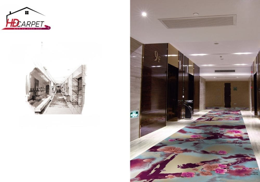 Thảm hành lang khách sạn